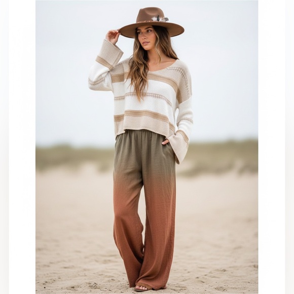 Sincerly Jules Sweaters - SINCERELY JULES Oversized Striped Knit Sweater